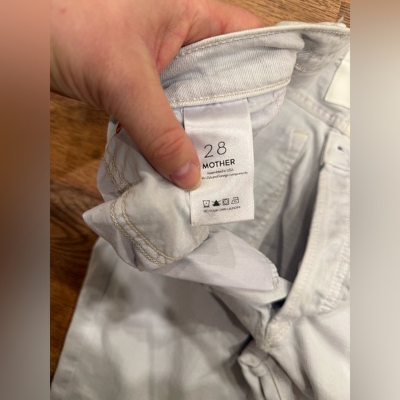 Mother Superior The Tripper Chew: Devil May Care Button Fly Jeans Baby Blue 28 - Picture 3 of 8